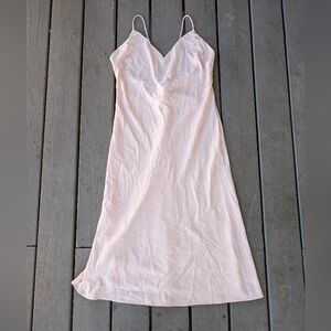 LPA Blush Ilda Floral Satin Midi‎ Slip Dress XL Low Back Garden Party Wedding